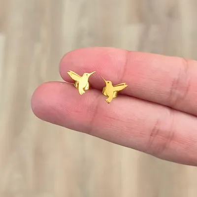 Boucles d'oreilles colibris 